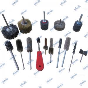 Custom Abrasive Industrial Brush Pipe Brushes Twisted Wire Brushes Alumina Tube Brush för Debarring Polering Rengöringsverktyg